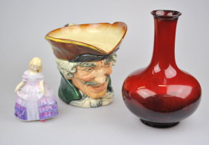 Appraisal: A Royal Doulton Flambe vase decorated with a transfer print