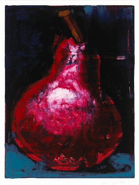 Appraisal: Aaron Fink American born Pear I Monotype in colors on