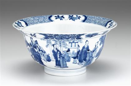 Appraisal: Good Chinese Kangxi period blue and white bowl kangxi mark