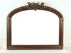 Appraisal: MIRROR - Victorian arch top walnut framed over mantel mirror