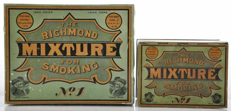 Appraisal: Lot of Square Corner Tobacco Tins Description Pre- lot includes