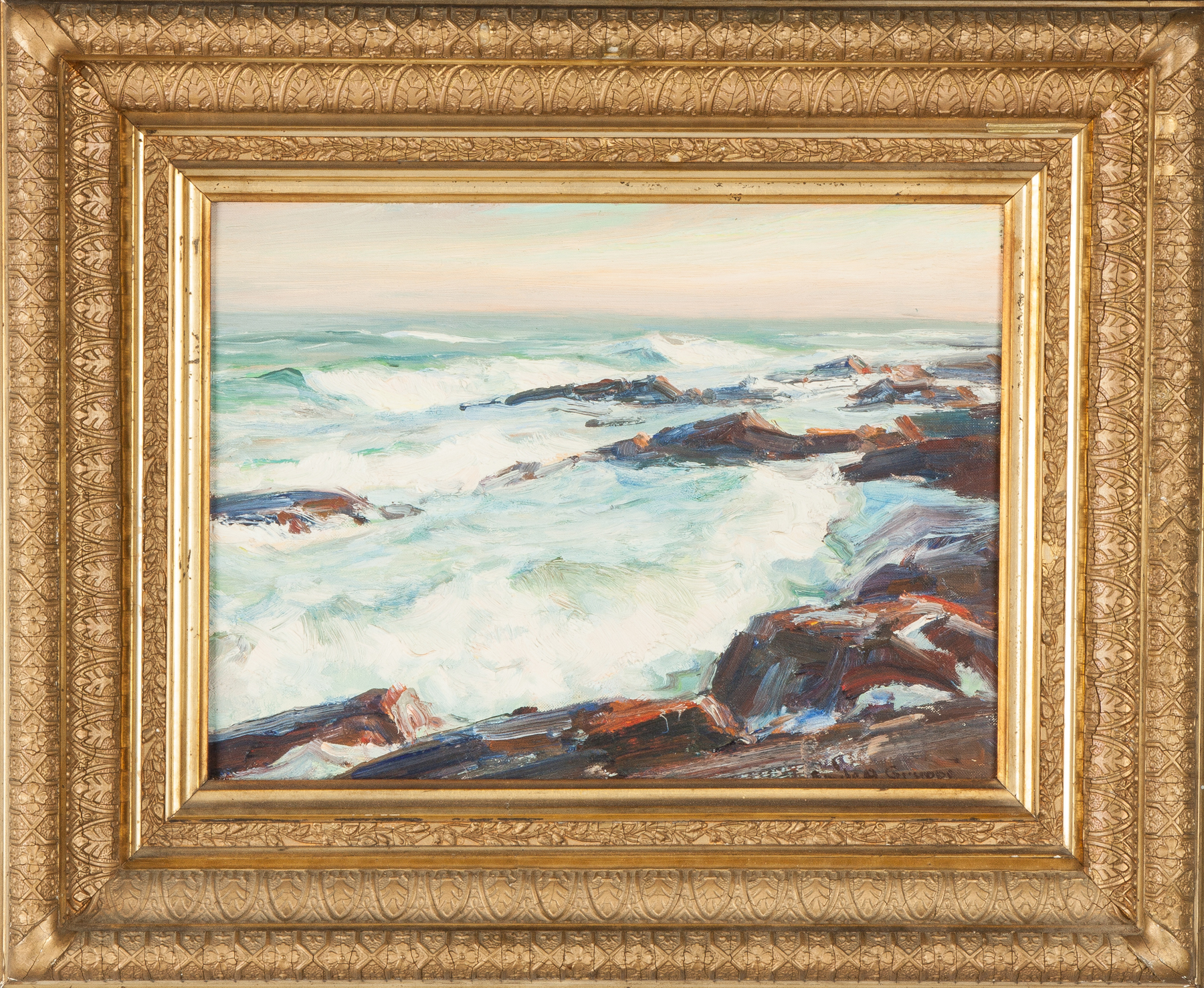 Appraisal: Emile A Gruppe American - Rocky Shores Sgn Lower right