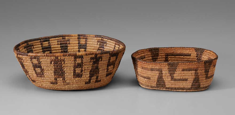 Appraisal: Two Southwestern Baskets both early to mid th century one