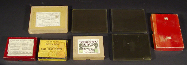 Appraisal: Seven boxes of glass negative slides depicting predominantly British topographical