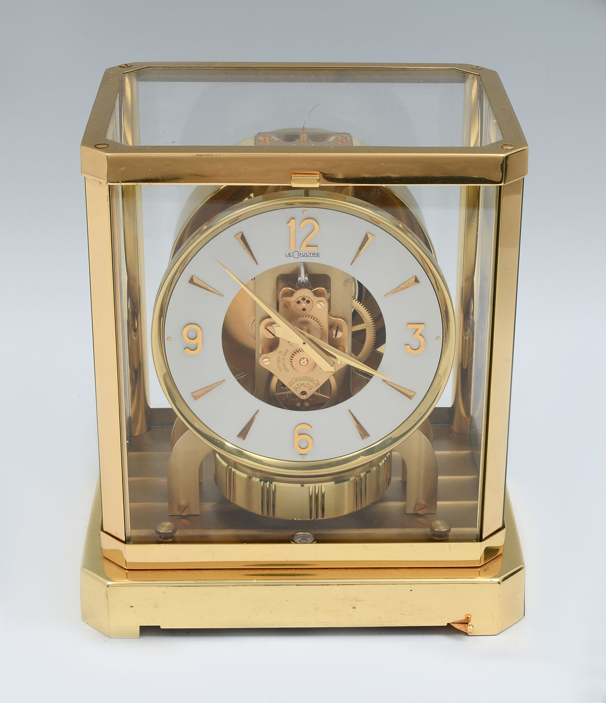 Appraisal: LECOULTRE JEWEL ATMOS CLOCK 's Atmos fifteen-jewel clock Approx ''