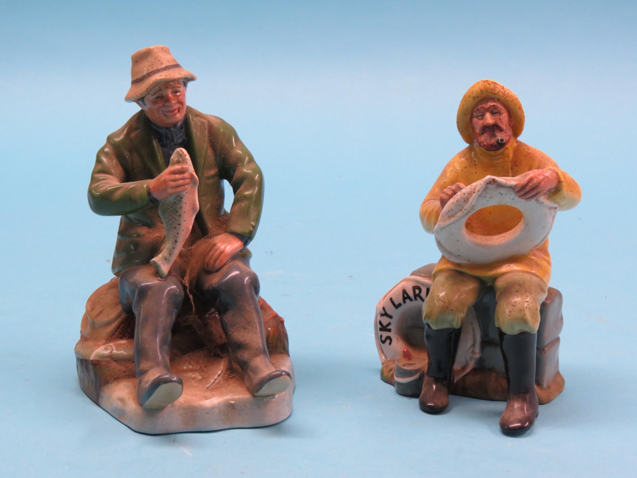 Appraisal: Two Royal Doulton figures A Good Catch HN The Boatman