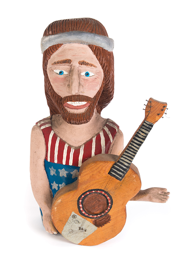 Appraisal: FOLK ART PORTRAIT OF WILLIE NELSON BY RICKY BARNES OHIO