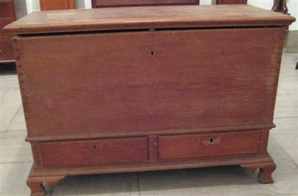 Appraisal: Large Chippendale pine dower chestpennsylvania late th century