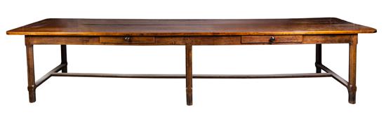 Appraisal: Sale Lot A French Provincial Walnut Refectory Table th century