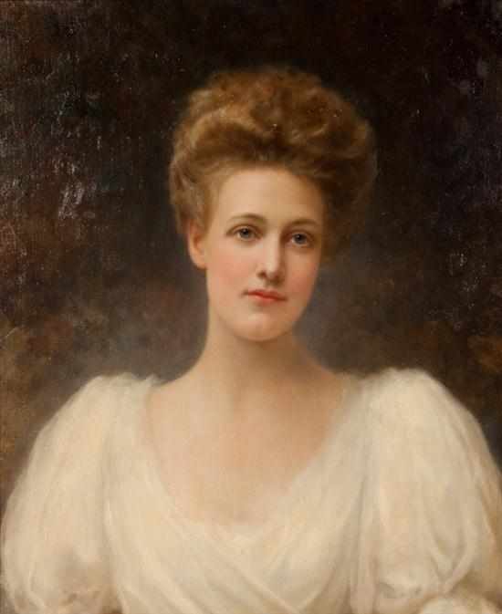 Appraisal: American School late th century Portrait of a Beauty oil