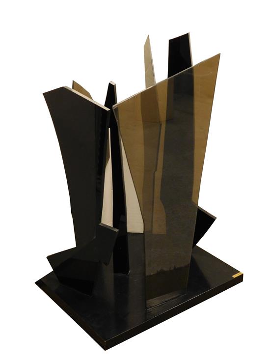 Appraisal: Betty Gilman American - Shadow plexiglass compostion on wooden base