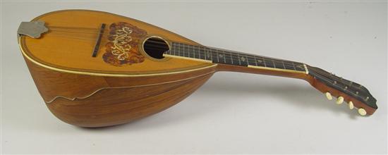 Appraisal: Washburn Bowlback Mandolin Early 's Fancy inlay and bindings Missing