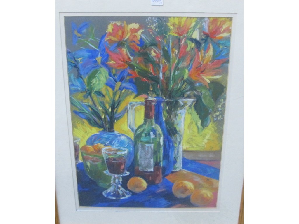 Appraisal: PAULINE WELLER Pastel still life signed