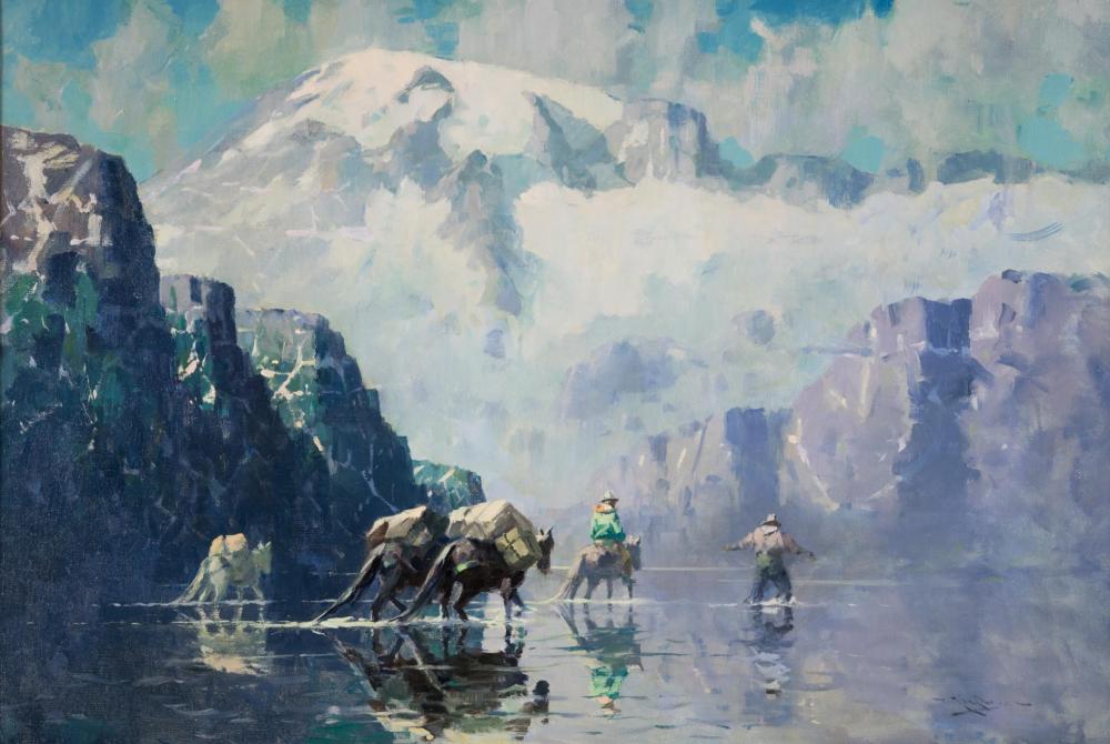 Appraisal: EUSTACE PAUL ZIEGLER Alaska Washington - oil on canvas Mt