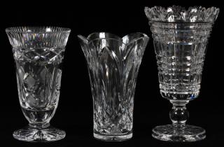 Appraisal: WATERFORD CRYSTAL VASES PIECES WATERFORD CRYSTAL VASES PIECES H -