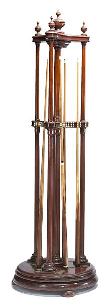 Appraisal: A columnar form cue stick stand