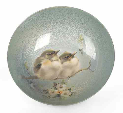 Appraisal: Royal Doulton Young Warblers Titanian bowl by H Allen h