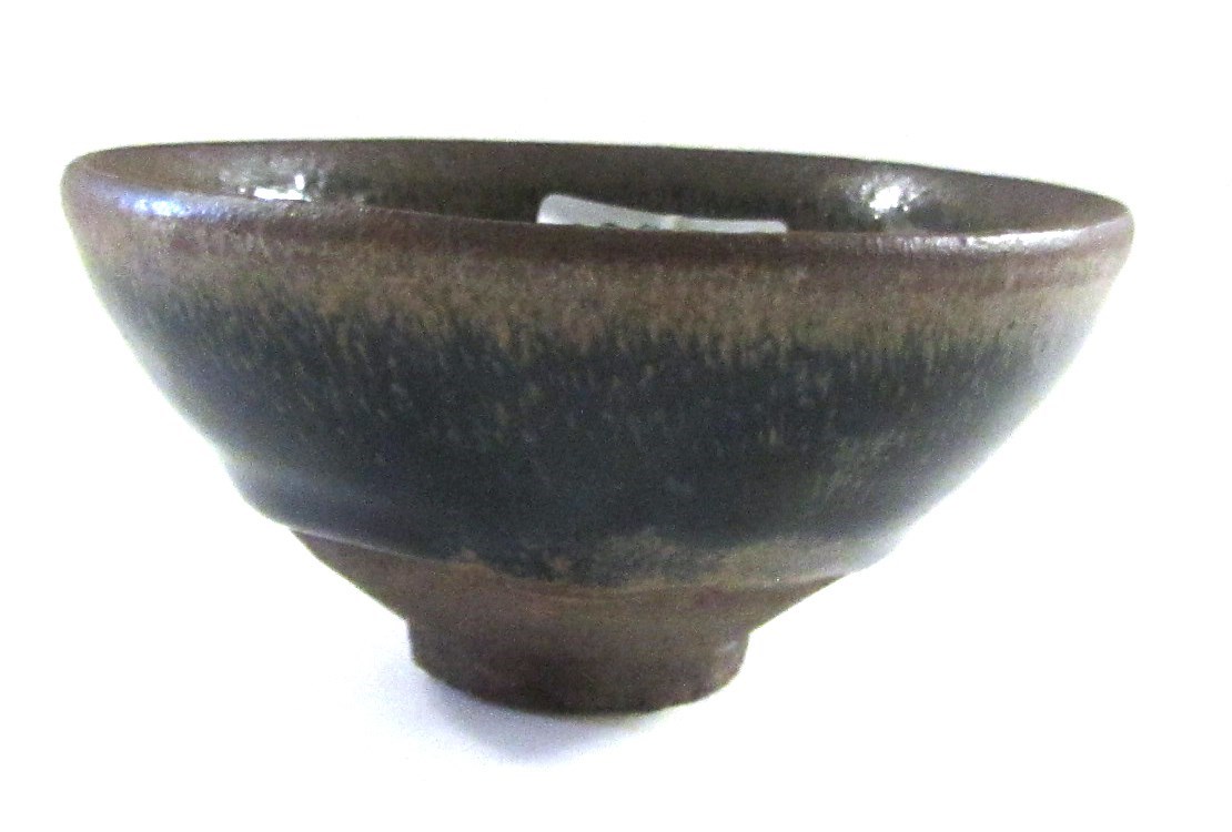 Appraisal: A Jian hare's fur' teabowl probably Song dynasty the rounded