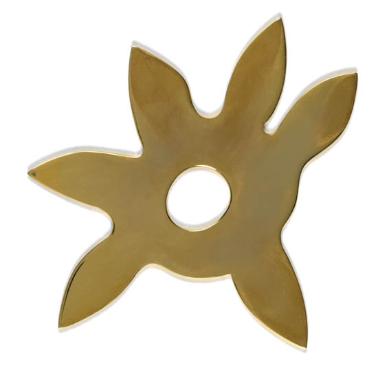 Appraisal: JEAN ARP toile Gold and nickel-plated brass multiple x mm