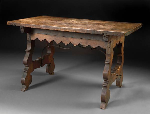 Appraisal: A Spanish Baroque table incorporating th century and later elements