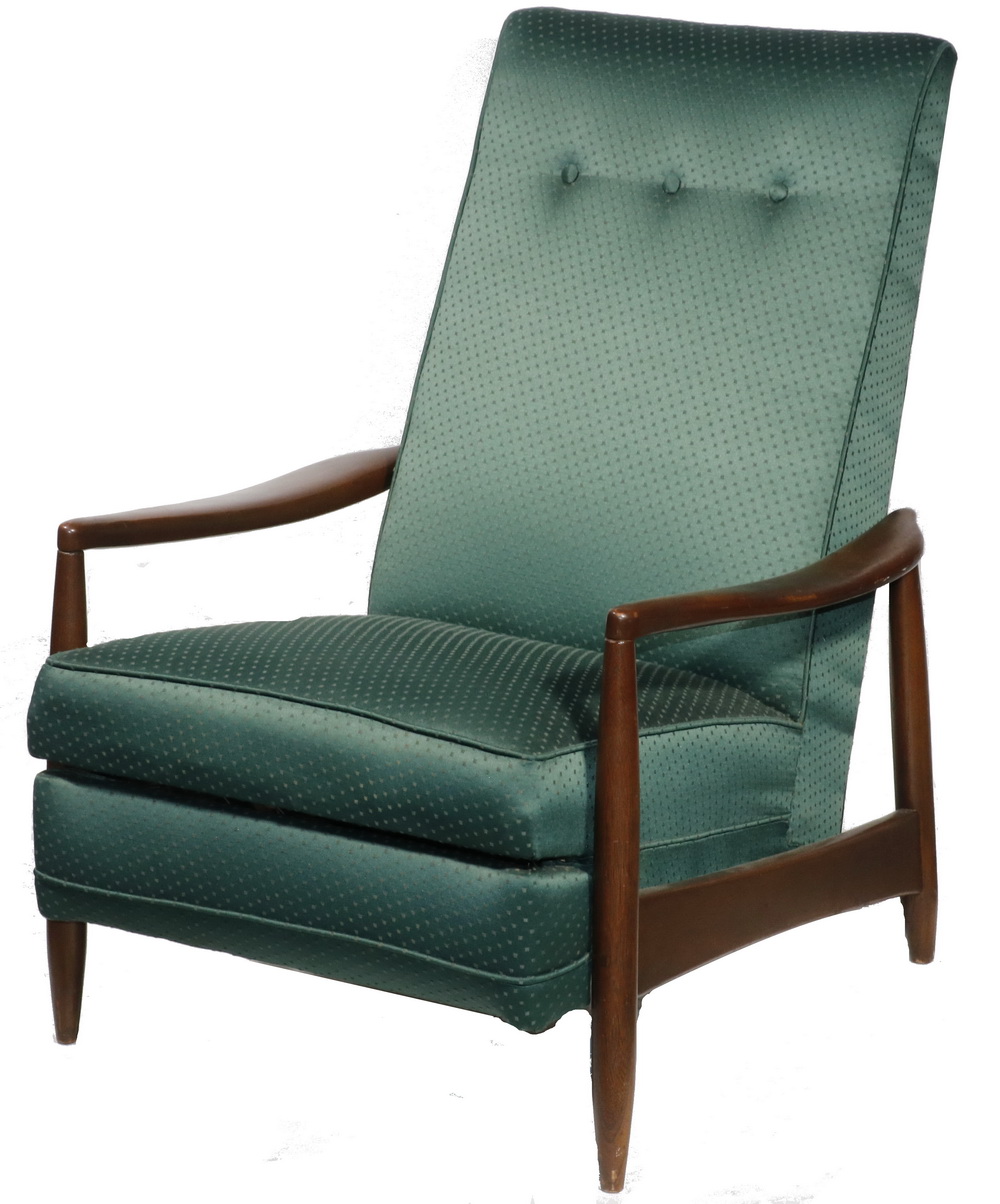 Appraisal: MILO BAUGHMAN RECLINER CIRCA Mid-Century Modern Recliner unmarked having a