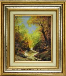 Appraisal: Attrib Woodhull Adams Impressionist Landscape CONNECTICUT NEW JERSEY - An