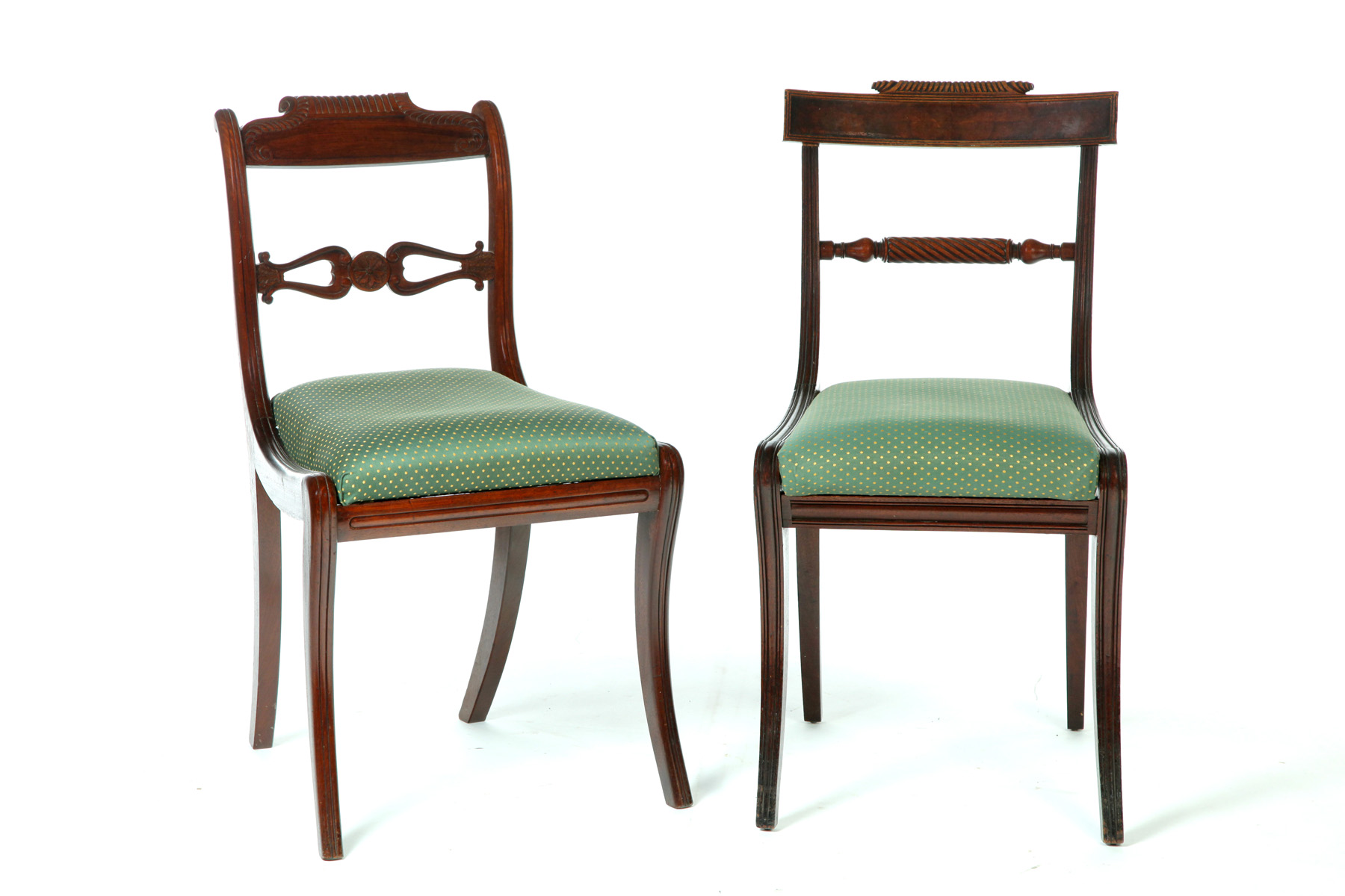 Appraisal: TWO PAIR OF HIGH-STYLE FEDERAL CHAIRS American st quarter- th