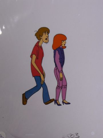 Appraisal: Scooby Doo original production cel c 's hand painted depicting