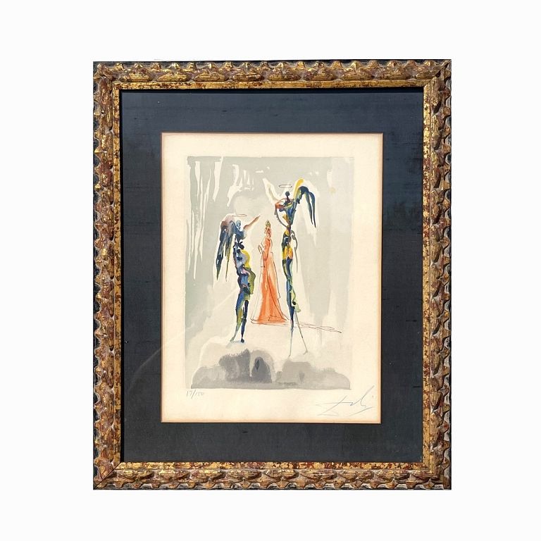 Appraisal: Salvador Dali Divine Comedy Salvador Dali Devine Comedy Signed Lithograph