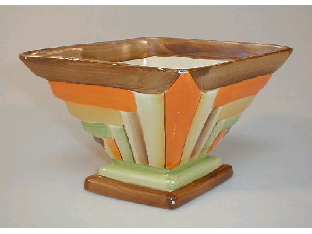 Appraisal: A Myott and Son Art Deco planter model moulded of