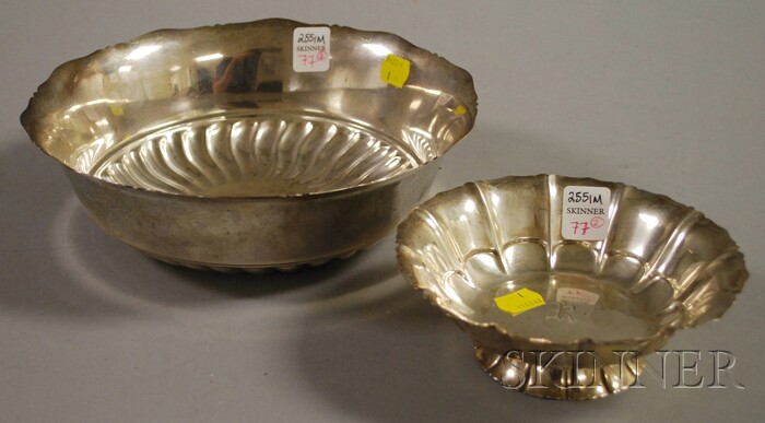 Appraisal: Two Reed Barton Sterling Silver Bowls a small footed bowl