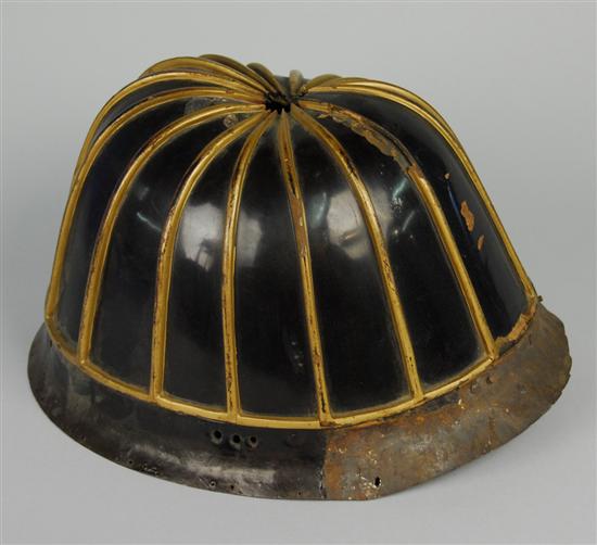 Appraisal: JAPANESE IRON AND LACQUER HELMET height inches