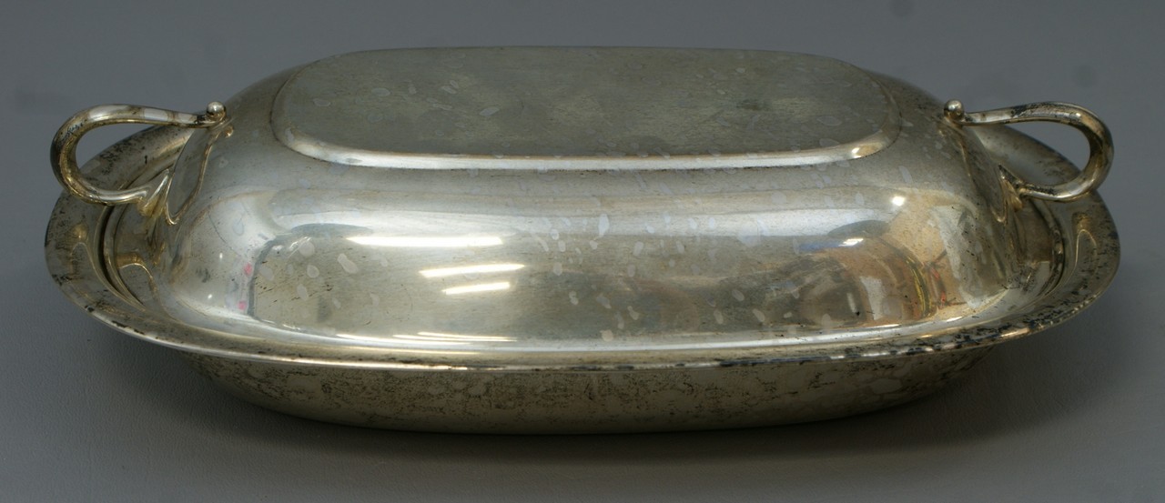 Appraisal: Rectangular sterling silver covered dish Reed Barton l TO