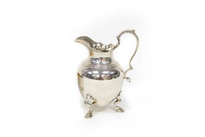 Appraisal: A George II silver jug maker's mark rubbed London of