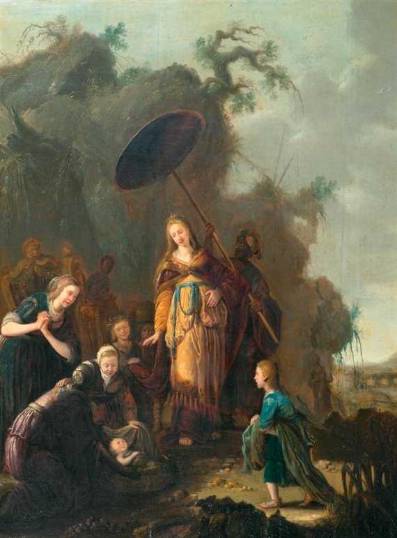 Appraisal: BARTSIUS WILLEM - after attributed The discovery of Moses Oil