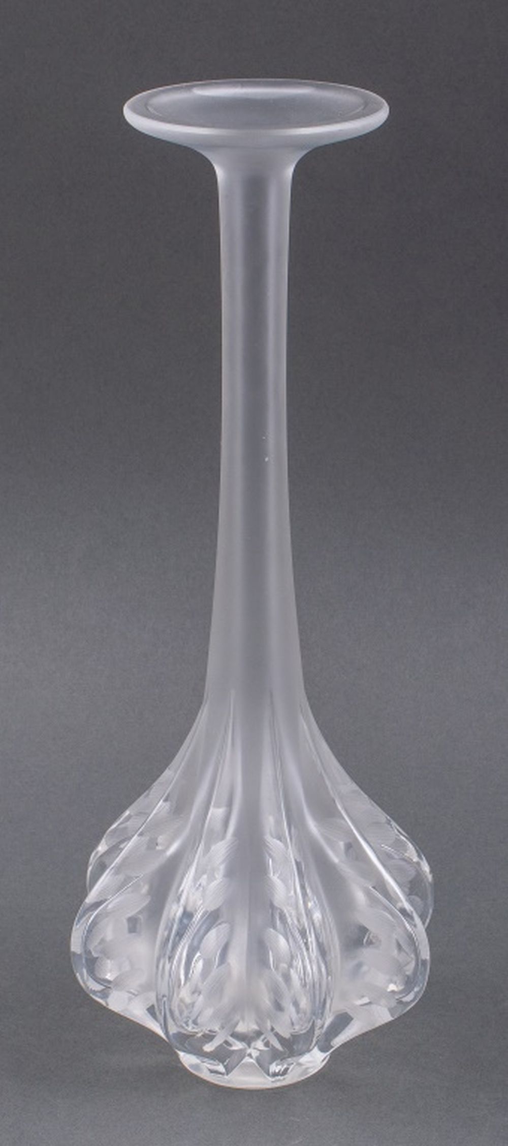 Appraisal: LALIQUE FRENCH MARIE CLAUDE CRYSTAL VASE Lalique French Marie Claude