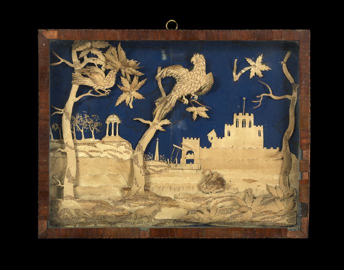 Appraisal: Good Continental Cut-Paper Relief Picture fourth quarter th century depicting