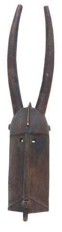 Appraisal: West African helmet mask molo Bobo peoples Burkina Faso with