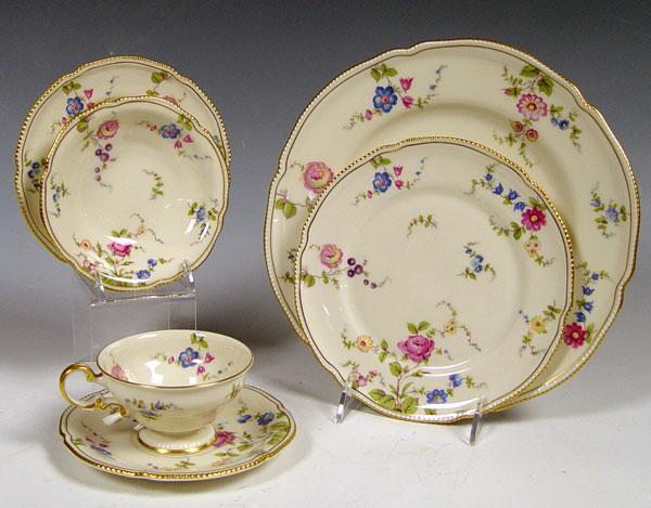 Appraisal: CASTLETON SUNNYVALE FINE CHINA pieces to include dinner plates salad