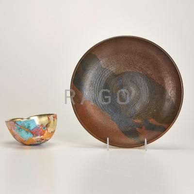 Appraisal: TOSHIKO TAKAEZU AND BENNETT BEAN Two pieces USA th c