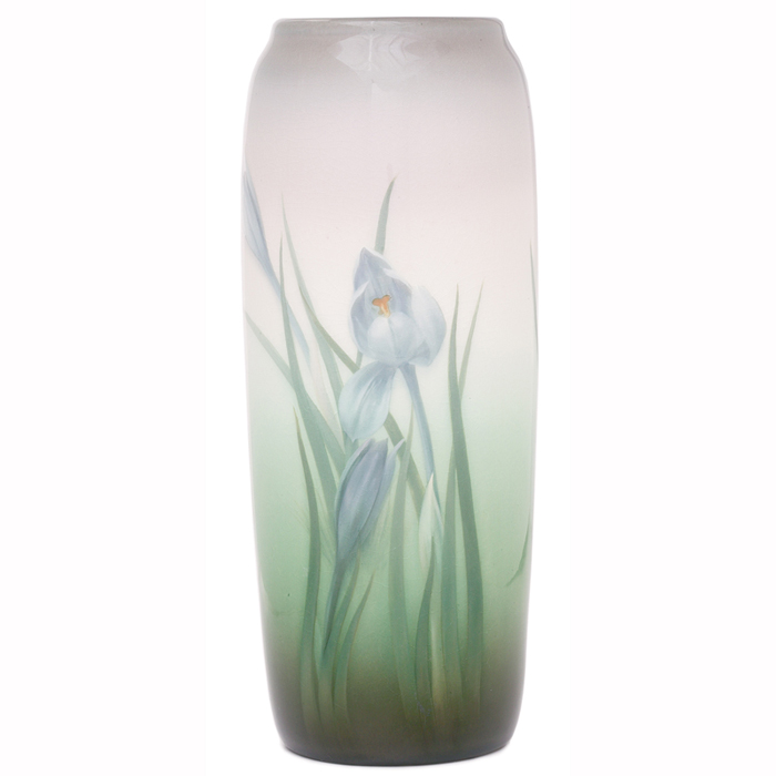 Appraisal: Exceptional Rookwood vase beautifully fired Iris glaze with several finely