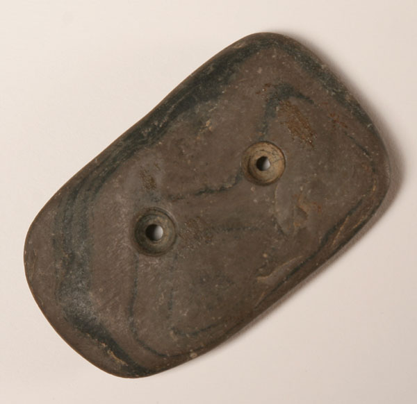 Appraisal: Banded slate gorget Found on the William Long farm mi