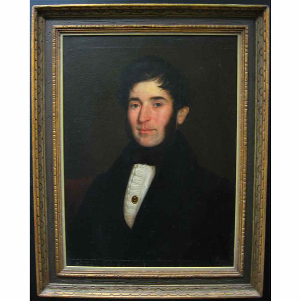 Appraisal: TH CENTURY PORTRAIT OF A GENTLEMAN OIL ON CANVAS height