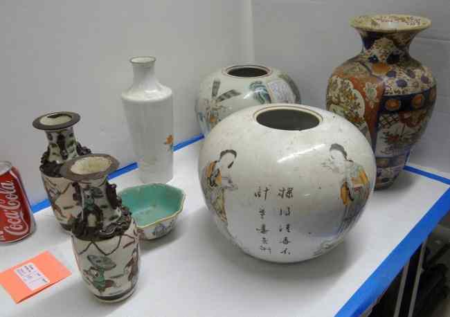 Appraisal: Lot various pcs Asian porcelain All have imperfections