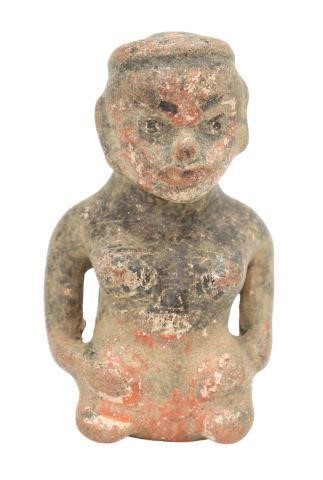 Appraisal: Costa Rican pre-Columbian pottery human effigy figure Guanacaste-Nicoya region c