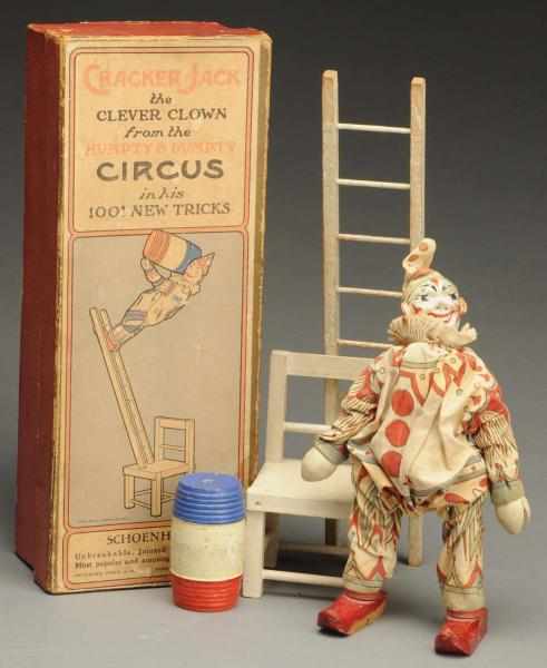 Appraisal: Boxed Crackerjack Schoenhut Clown Box set contains original instructions barrel