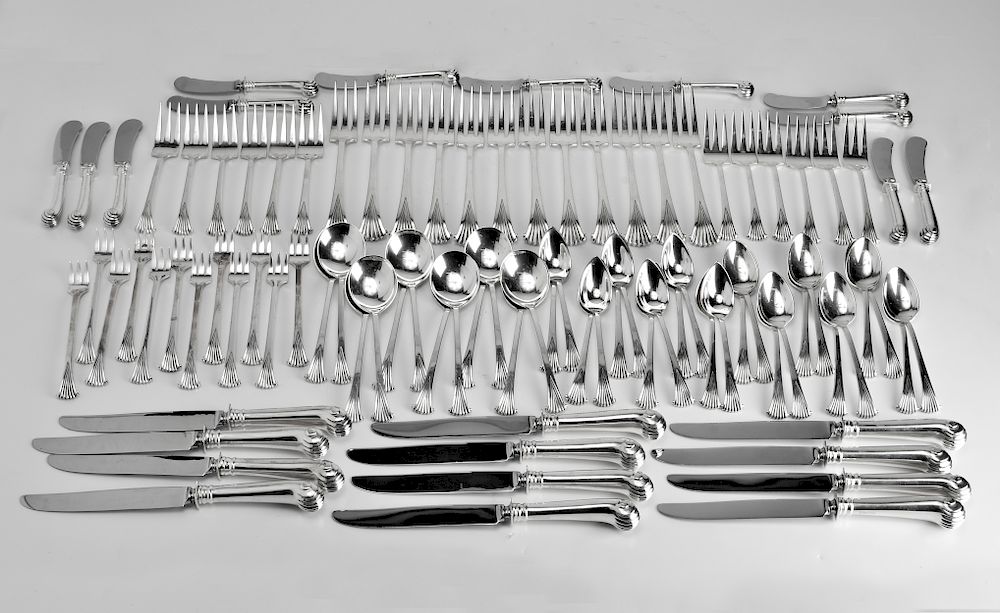 Appraisal: Tuttle Silver Onslow Svc for Flatware Pcs Mid-century modern Tuttle