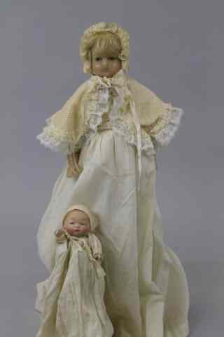 Appraisal: LOT OF TWO BABY DOLLS The larger is an English