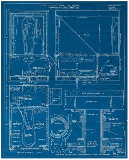 Appraisal: Blueprints Thayer Ghost Show Illusion Los Angeles ca A version