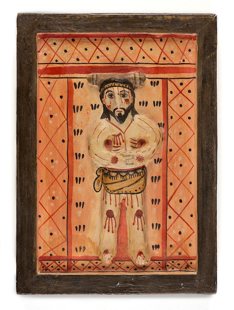 Appraisal: Marie Romero Cash Jesus on the Cross Retablo Marie Romero